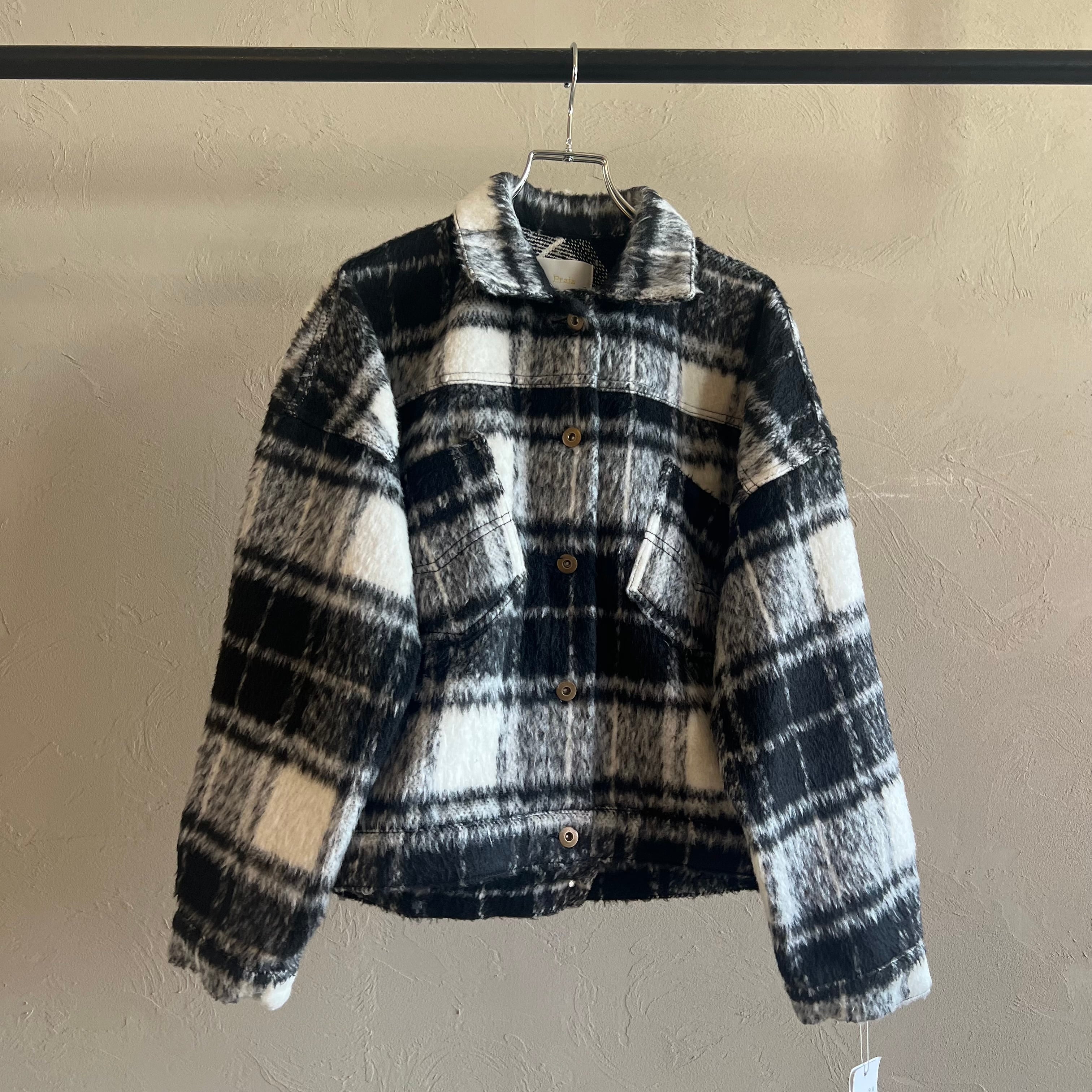 Praia 】シャギーチェックジャケットコート | valance 福井