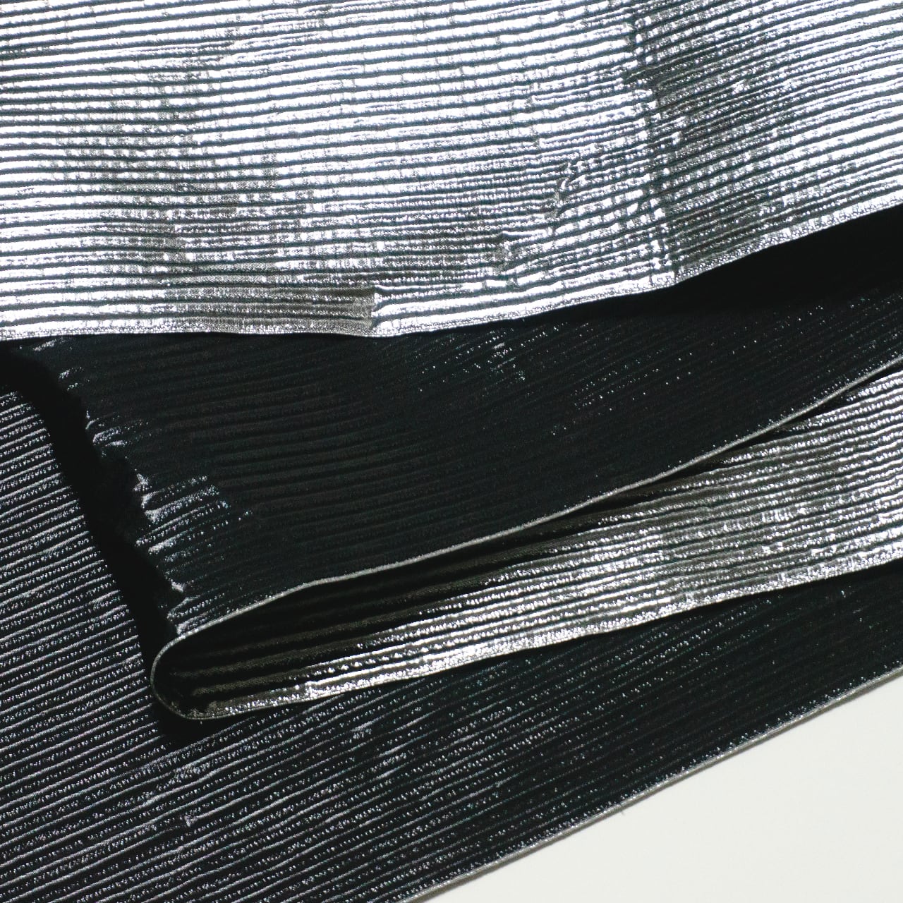 兵児帯「ギラヘコ」II シルバー×ブラック | Rumi Rock Store