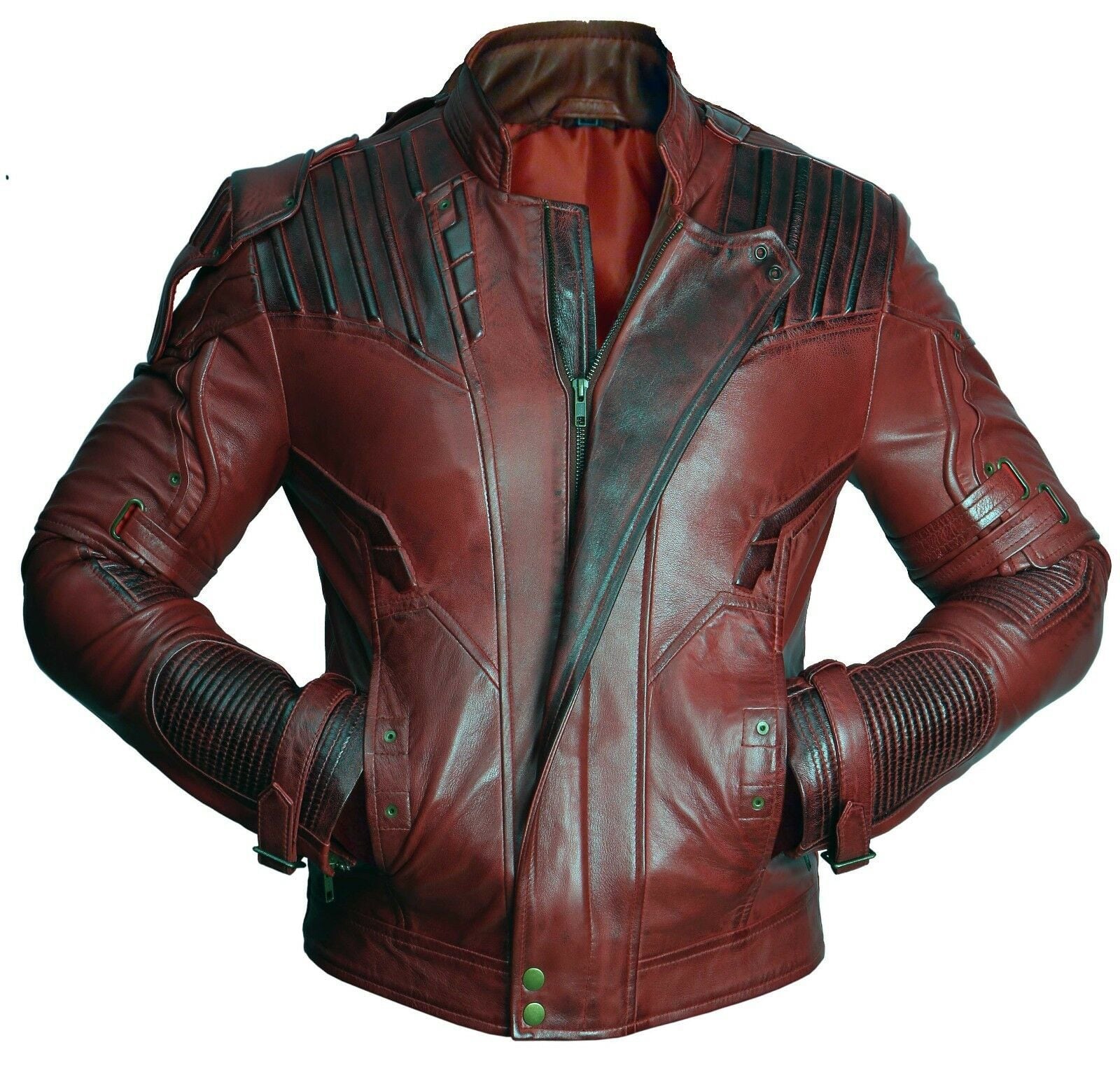 羊革・赤と黒パーティーレザーライダージャケット Sheep Leather Red and Black Jacket19990 羊革・赤と黒パーティーレザーライダージャケット Sheep Leather Red
