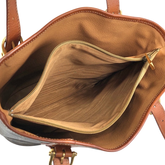 CELINE セリーヌ マカダム ハンドバッグ ブラウン ブラゾン型押し PVC トートバッグ vintage ヴィンテージ オールド rfx5gg