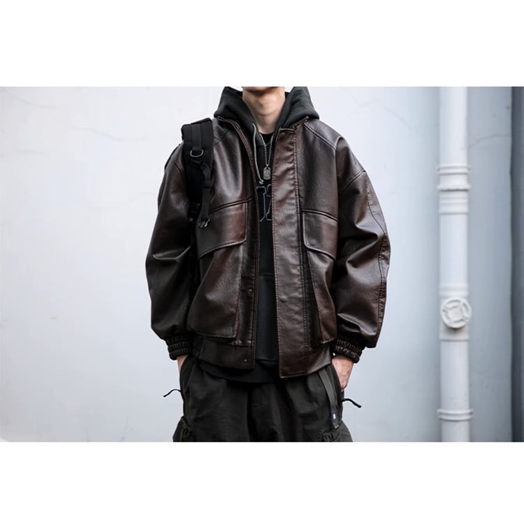 ★LOOSE BIKE WEAR STAND UP COLLAR TOP　　　A0871