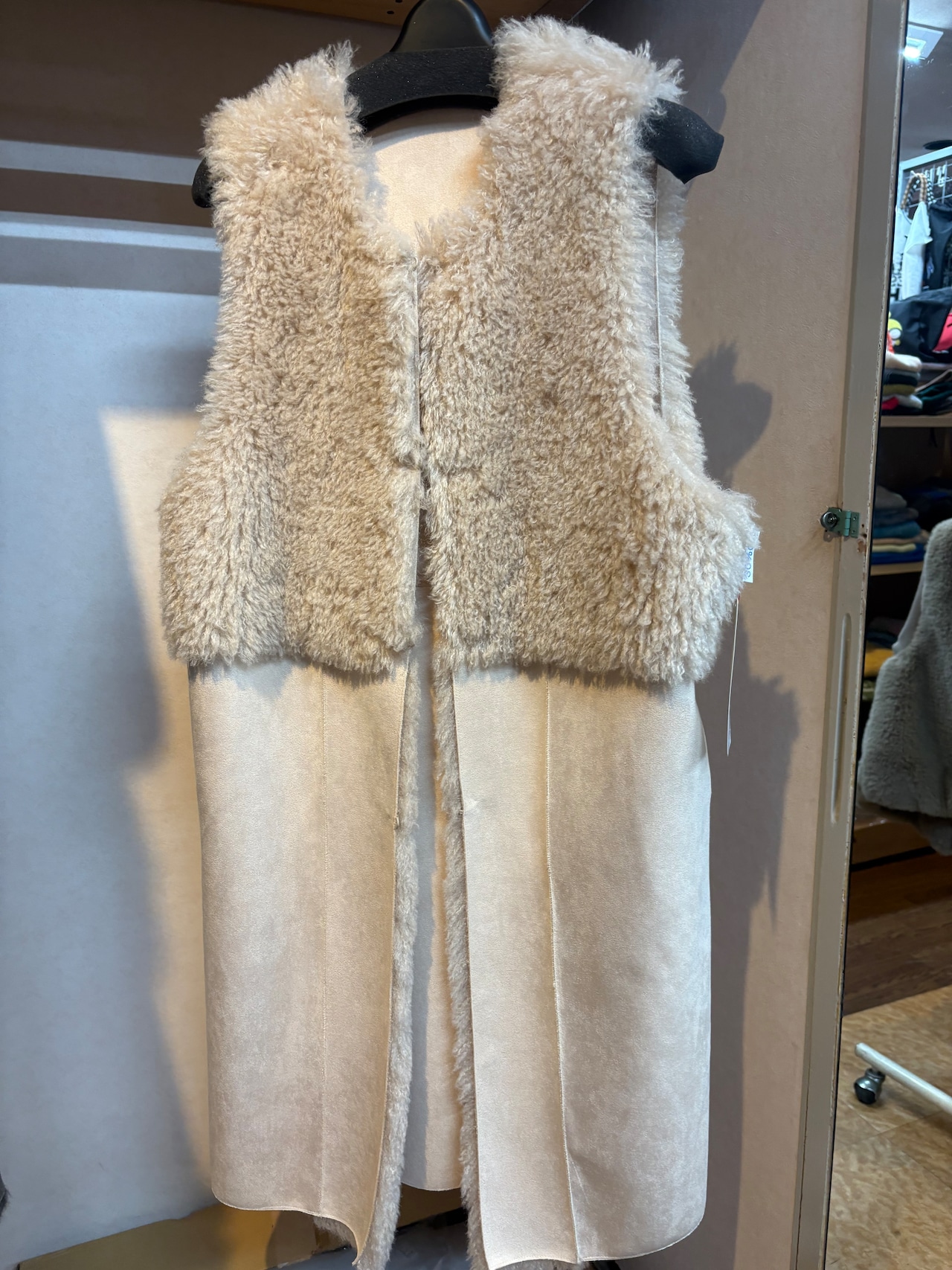 ENVIMODE  リバーシブルムートンベスト　22653-75