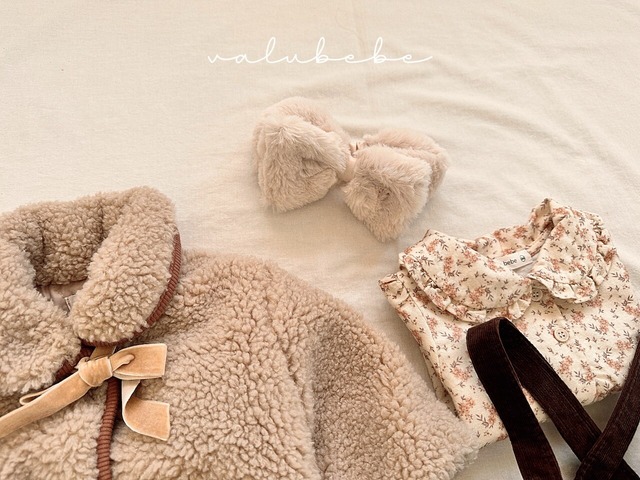 [予約][送料無料]《valubebe》Furry bow hairband 25 (baby) 78