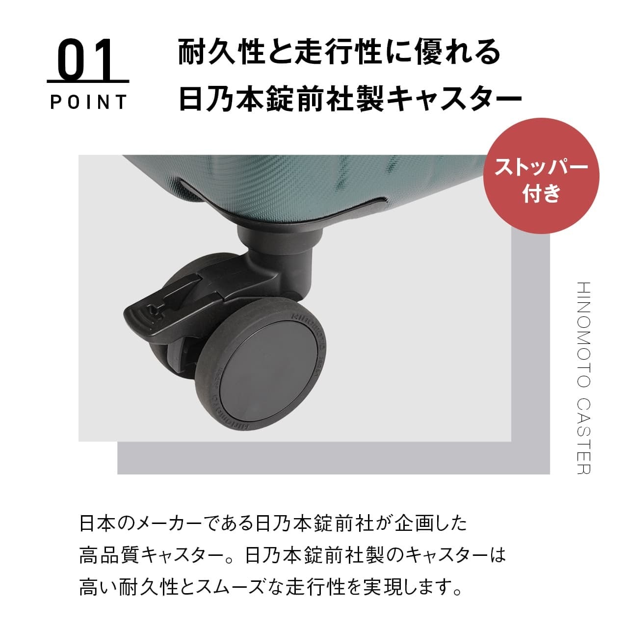 ≪SK-0895対応≫ 交換用キャスター ストッパー付き 2個セット HJ-0002