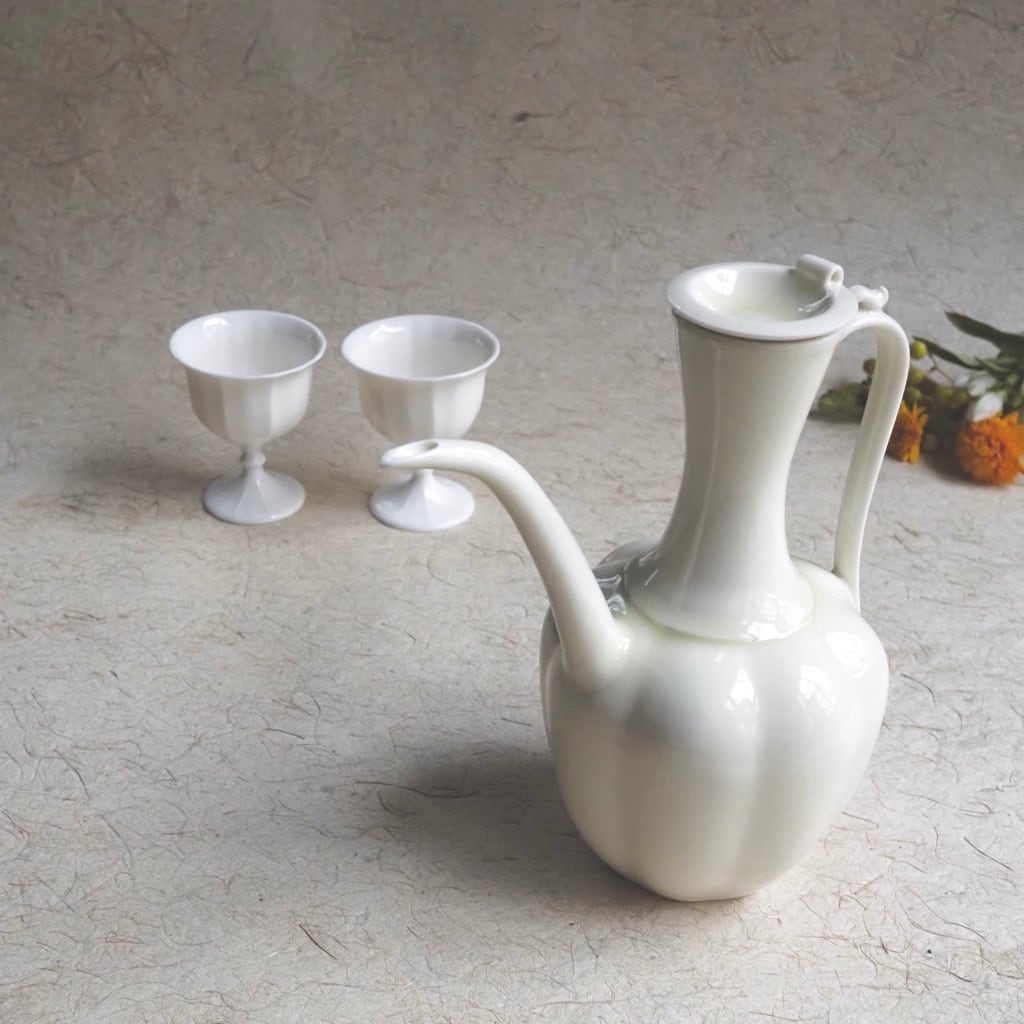 色原 昌希/水差し(瓜型水注)淡柳