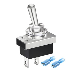 【努力特価】KILIGEN 金属製トグルスイッチ 25A 12VDC/15A 24VDC/10A 250VAC/ 15A 125VAC SPST オン/オフ 2ピン 2 ポジション