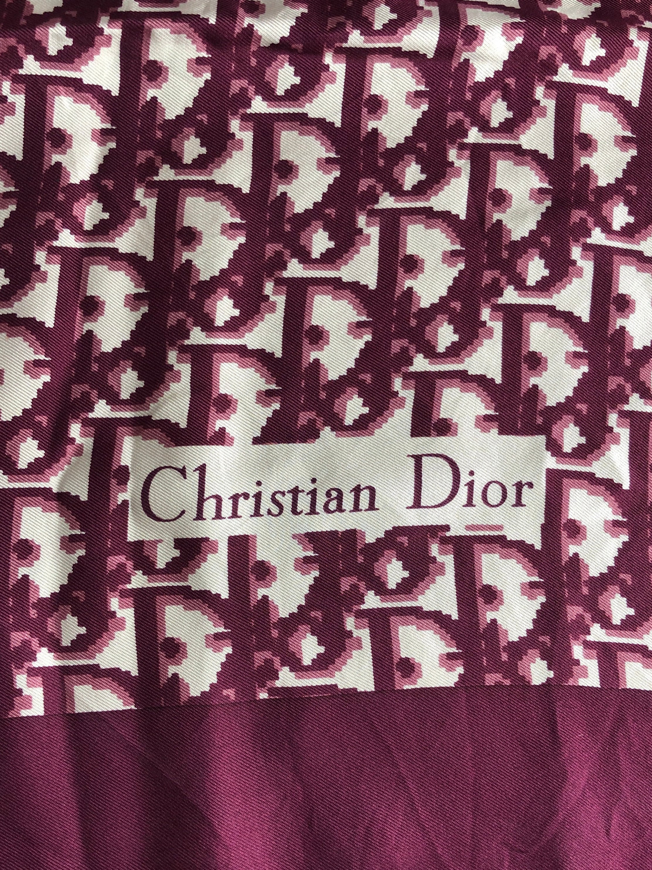 Christian Dior クリスチャン ディオール スカーフ パープル