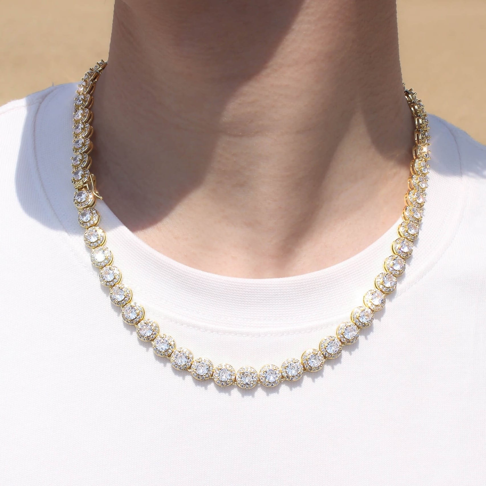 8mm Candy Tennis Chain Necklace MN1-60 | MALIARE