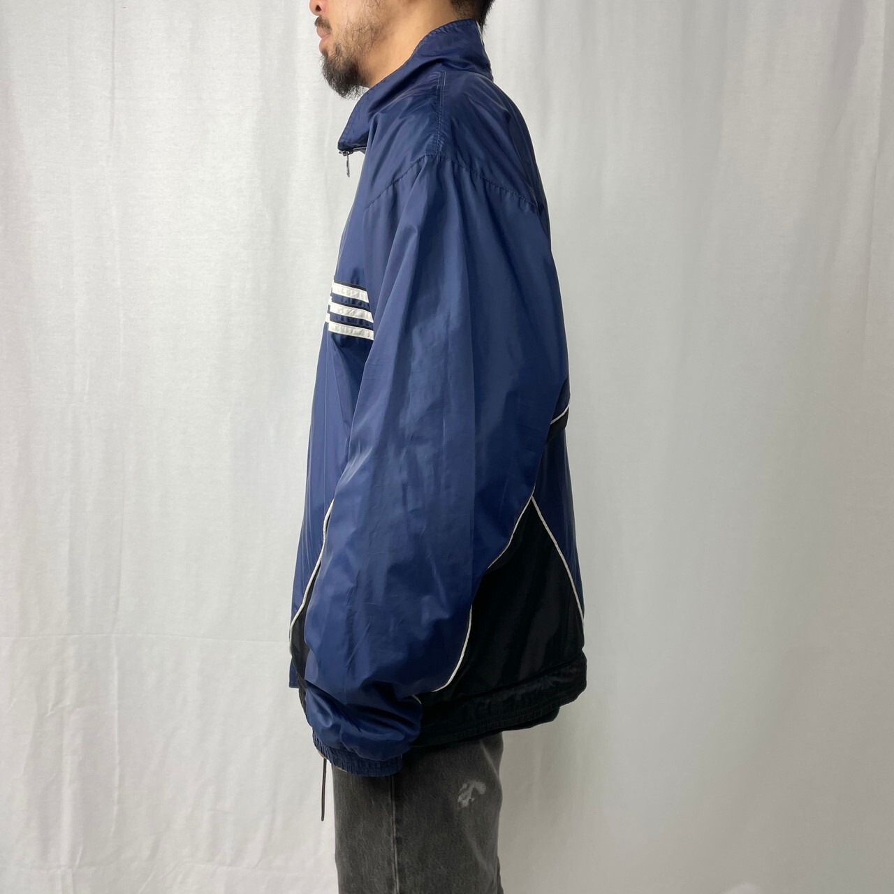 90年代 adidas TEAM アディダス チーム ナイロン トラックジャケット 