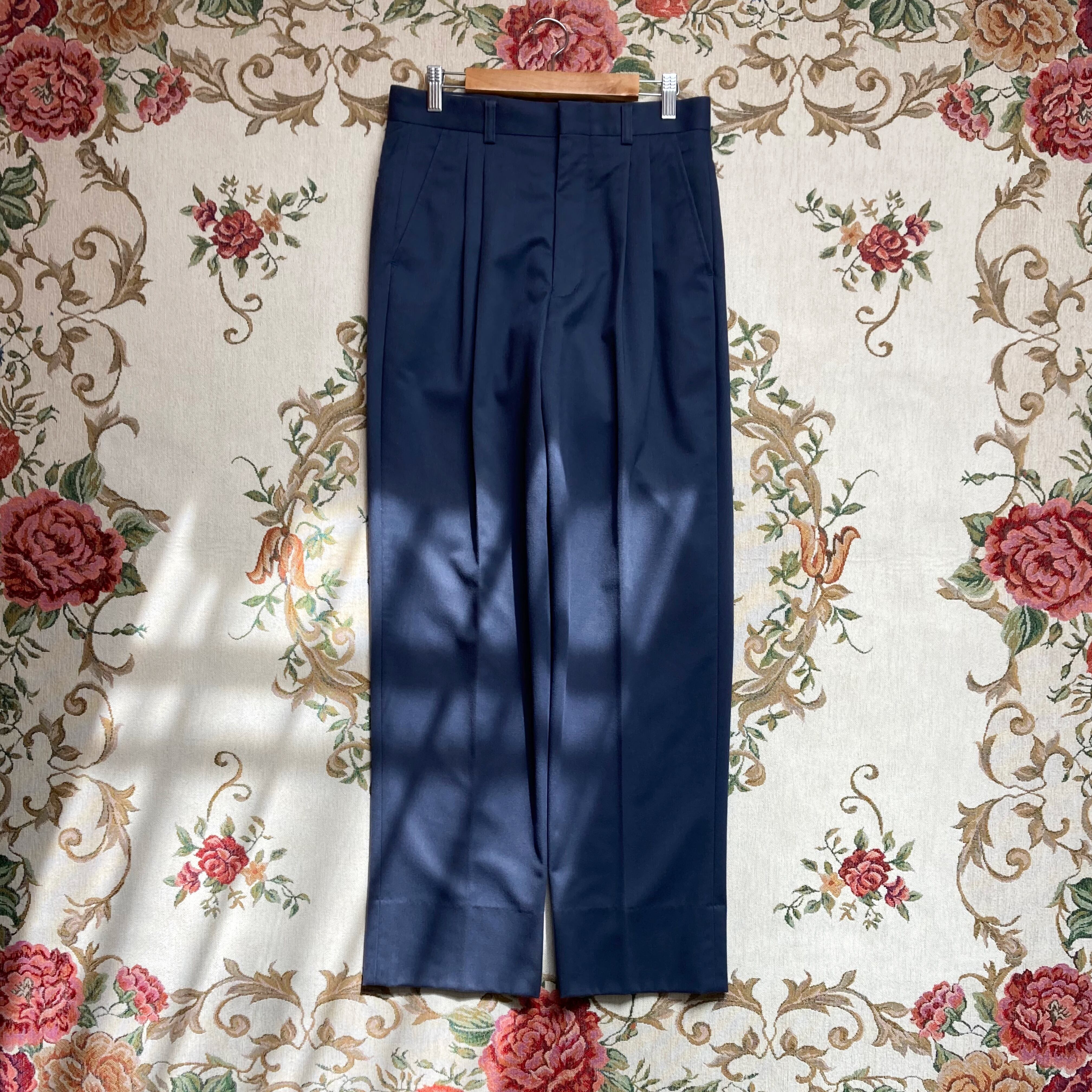 vintage navy wide pants【YouTube着用】