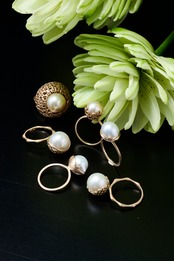 K10 South Sea baroque Pearl (Cradie Ring)