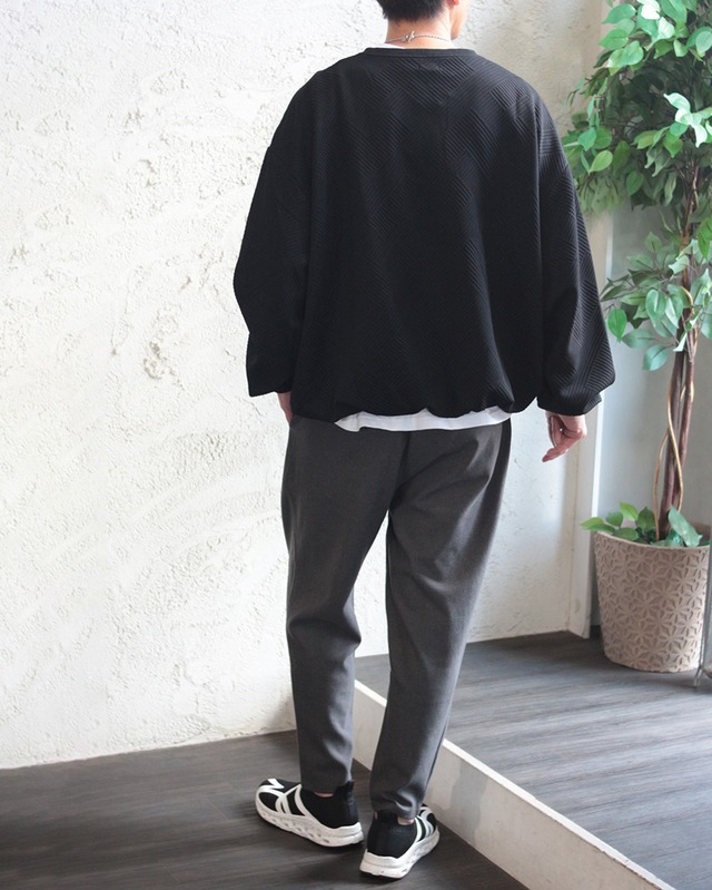 【TMDL】 ほんのり起毛 スラックステーパードパンツ　(260902)