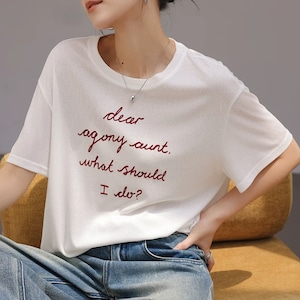 レタープリントTシャツ ・22987 レタープリントTシャツ ・22987