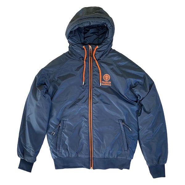 FRANKLIN&MARSHALL NYLON ZIP JACKETS＋FOOD NAVY Sサイズ