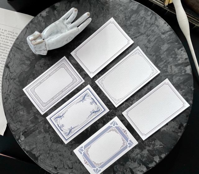 ネームカード12枚セット// BLUE＆WHITE