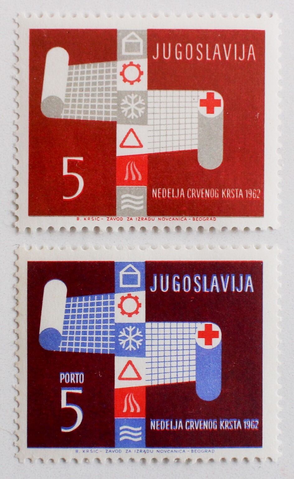赤十字 / ユーゴスラビア 1962