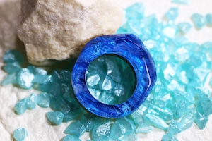 【送料無料】Wood Resin Ring/Sky ～ウッドレジンリング～