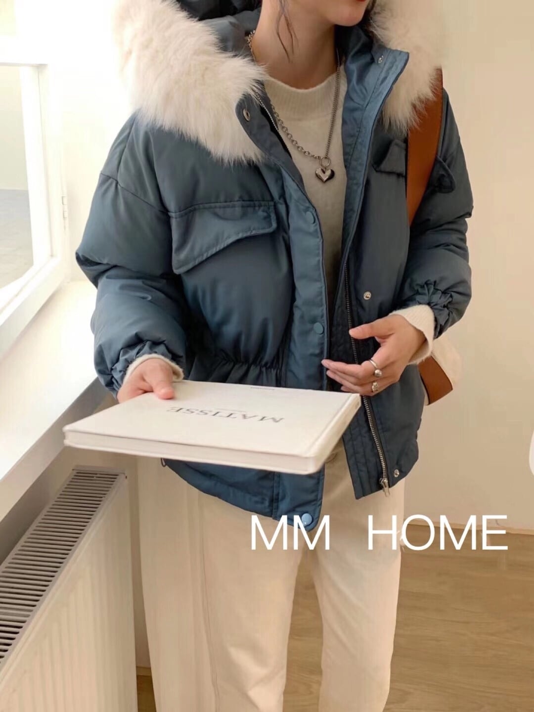 ファー付き　中綿ショートジャケット　AJ42441-6686