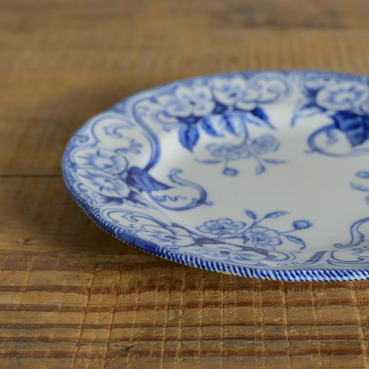 bbw01 フランス クレイユエモントロー プレート 金彩 青アザミ 5枚 bbw01様専用 フランス クレイユエモントロー プレート 金彩 青