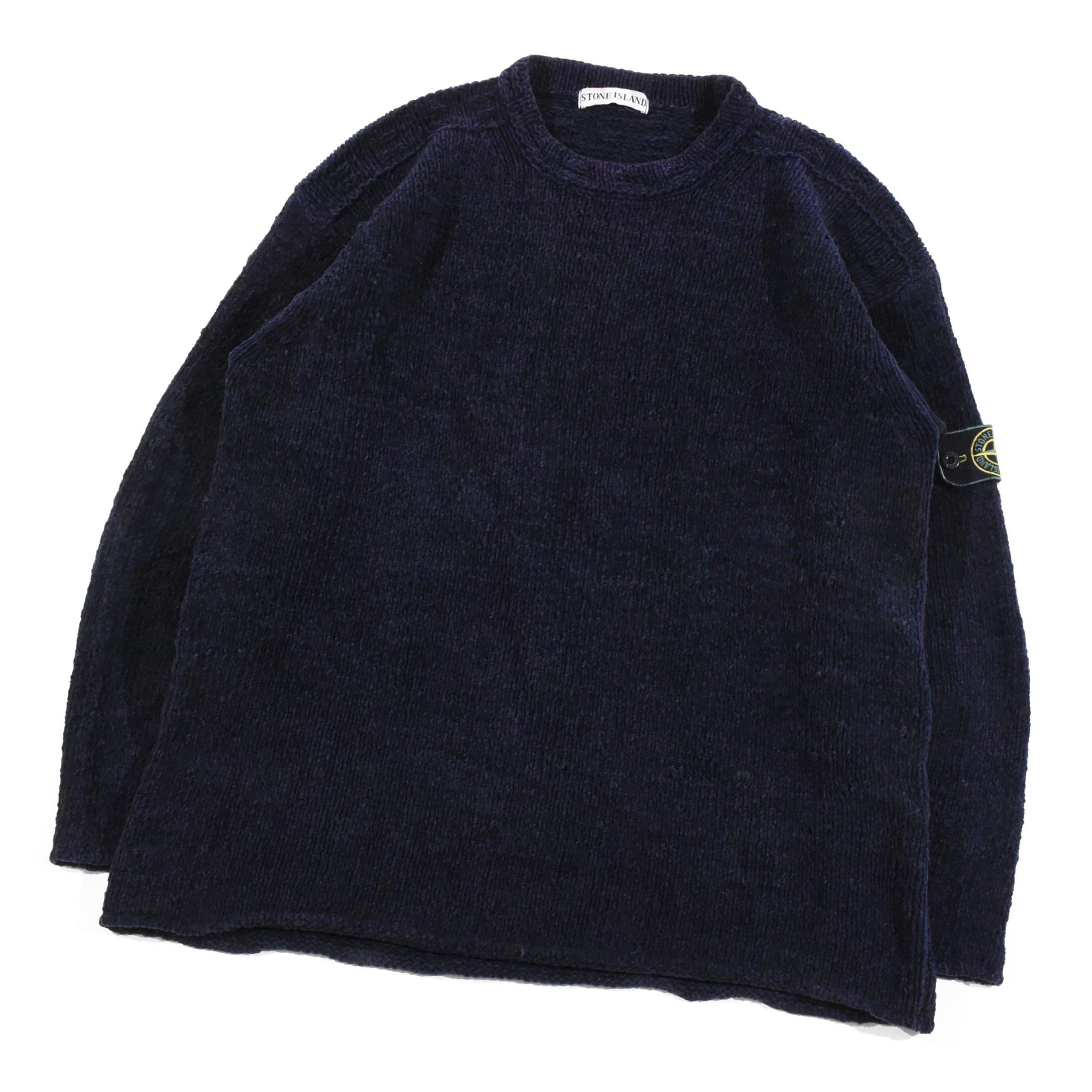 90s STONE ISLAND CHENILLE KNIT JUMPER M | PLAIRE 90s STONE ISLAND CHENILLE KNIT JUMPER M | PLAIRE