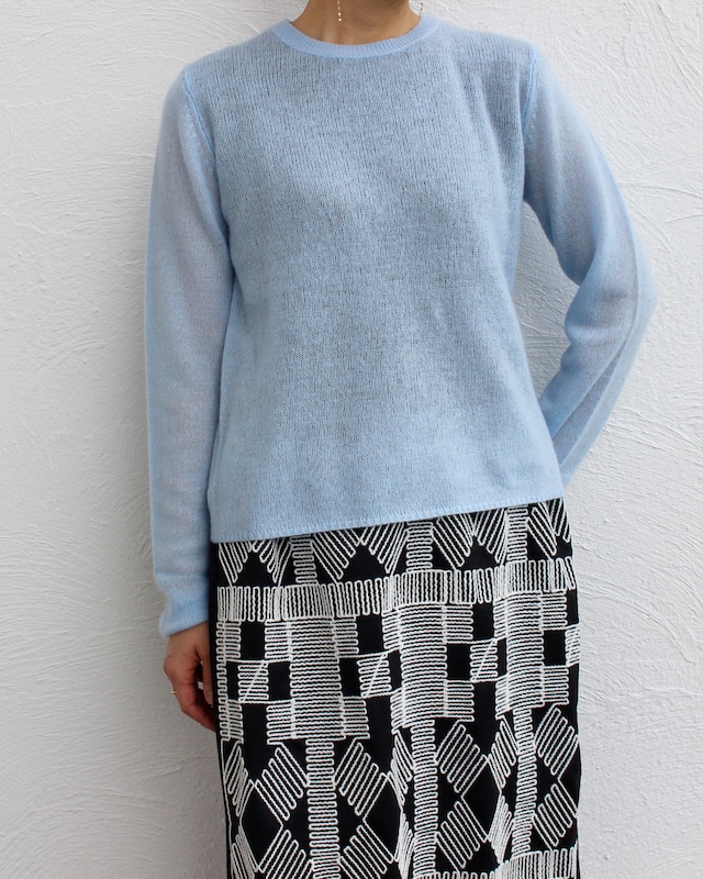 ADAWAS/sheer cashmere knit