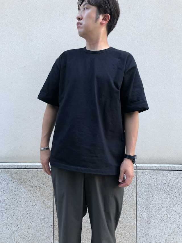 上品しっかりTシャツ　ブラック