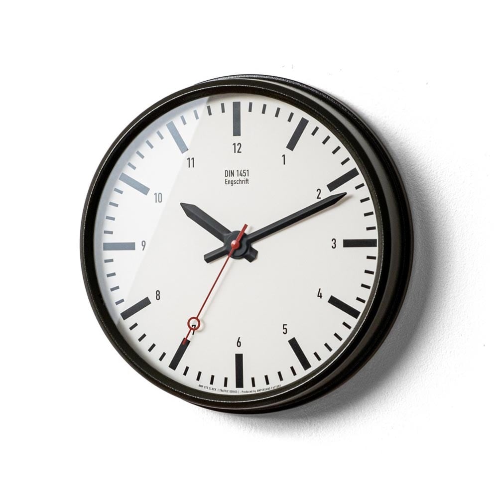 壁時計 掛時計 AMPERSAND アンパサンド DIN 1451 LT Pro Engschrift ウォールクロック AMP-C062