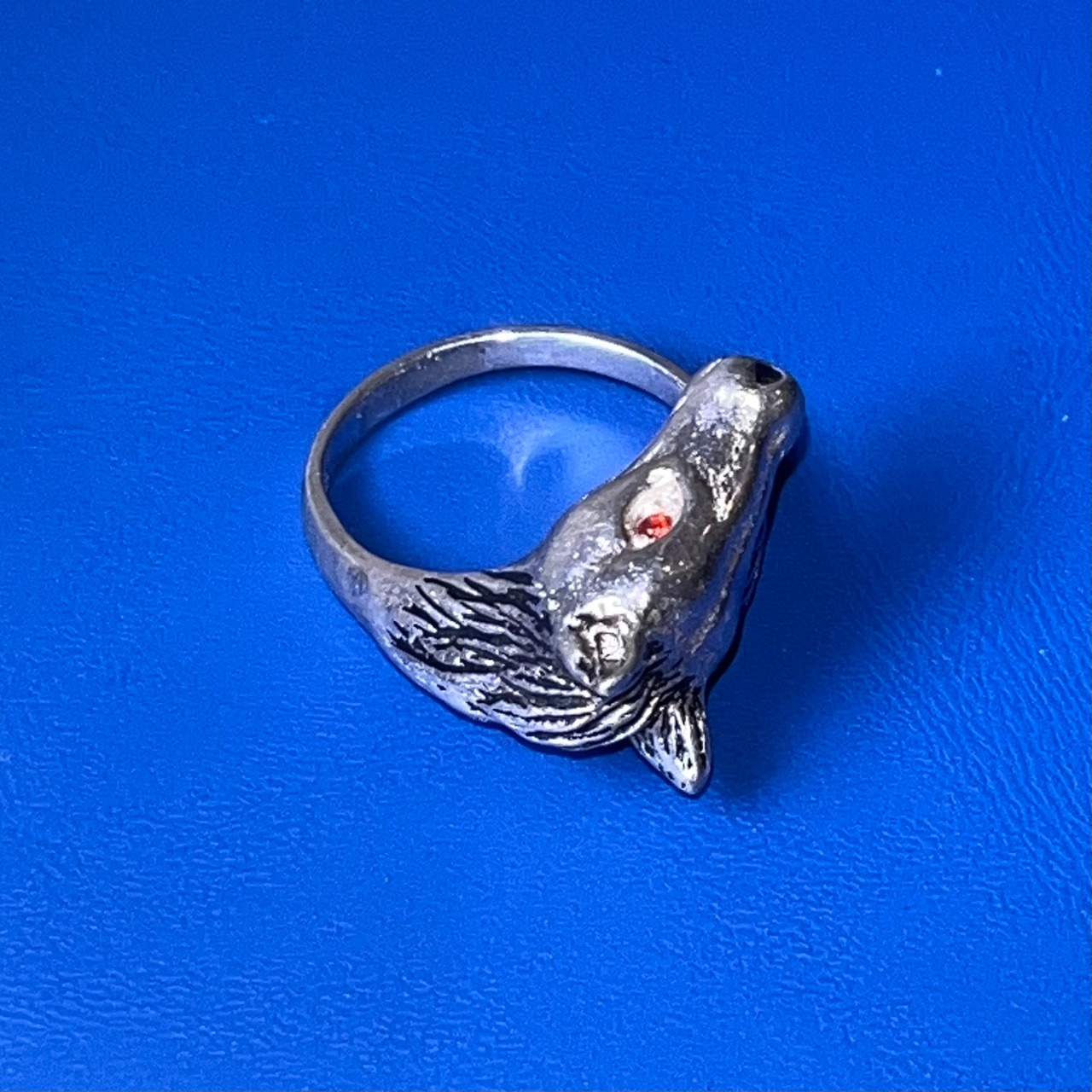 vintage silver " horse " ring