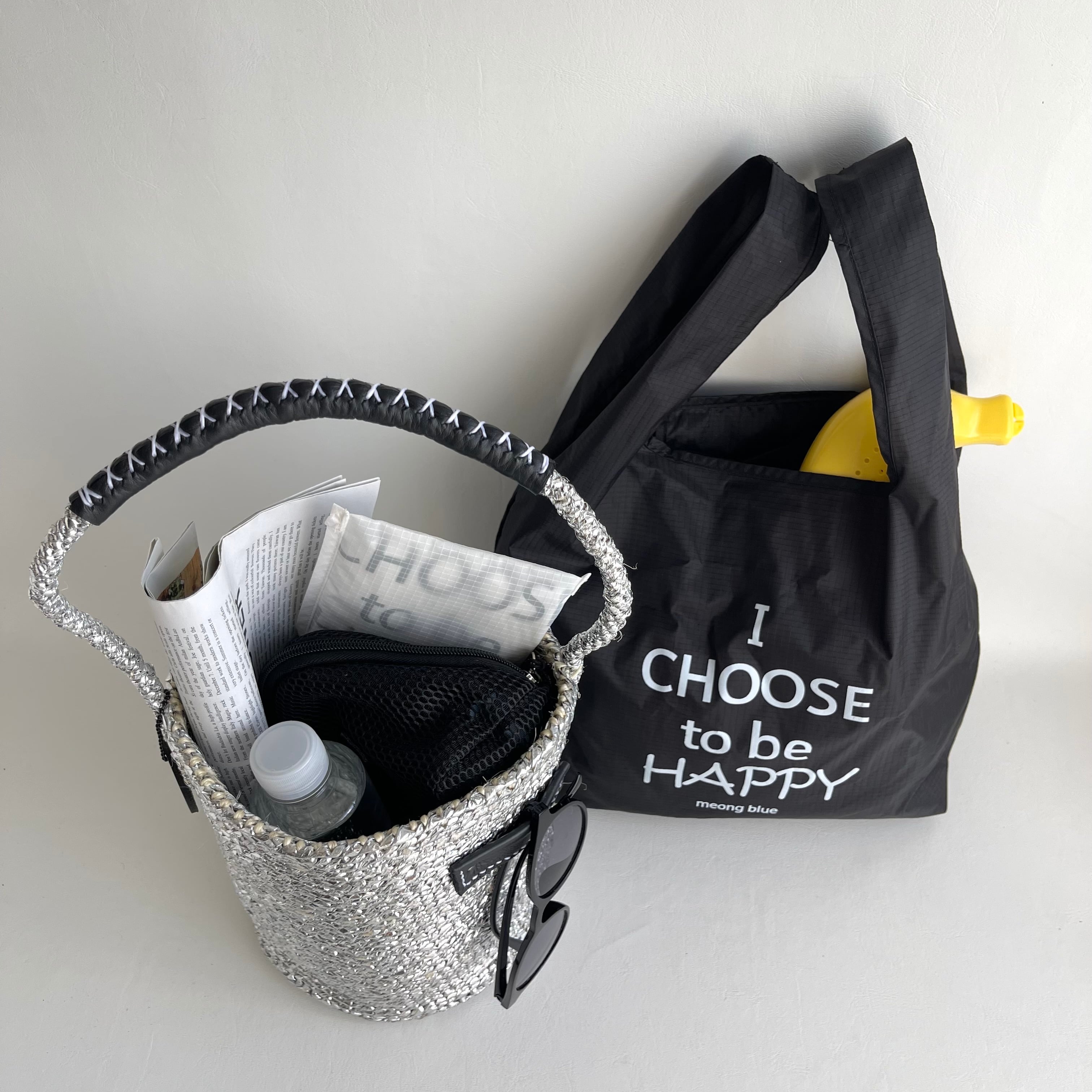 OVAL Shoulder Kago Bag / メガネホルダー＆選べるマルシェバッグ付