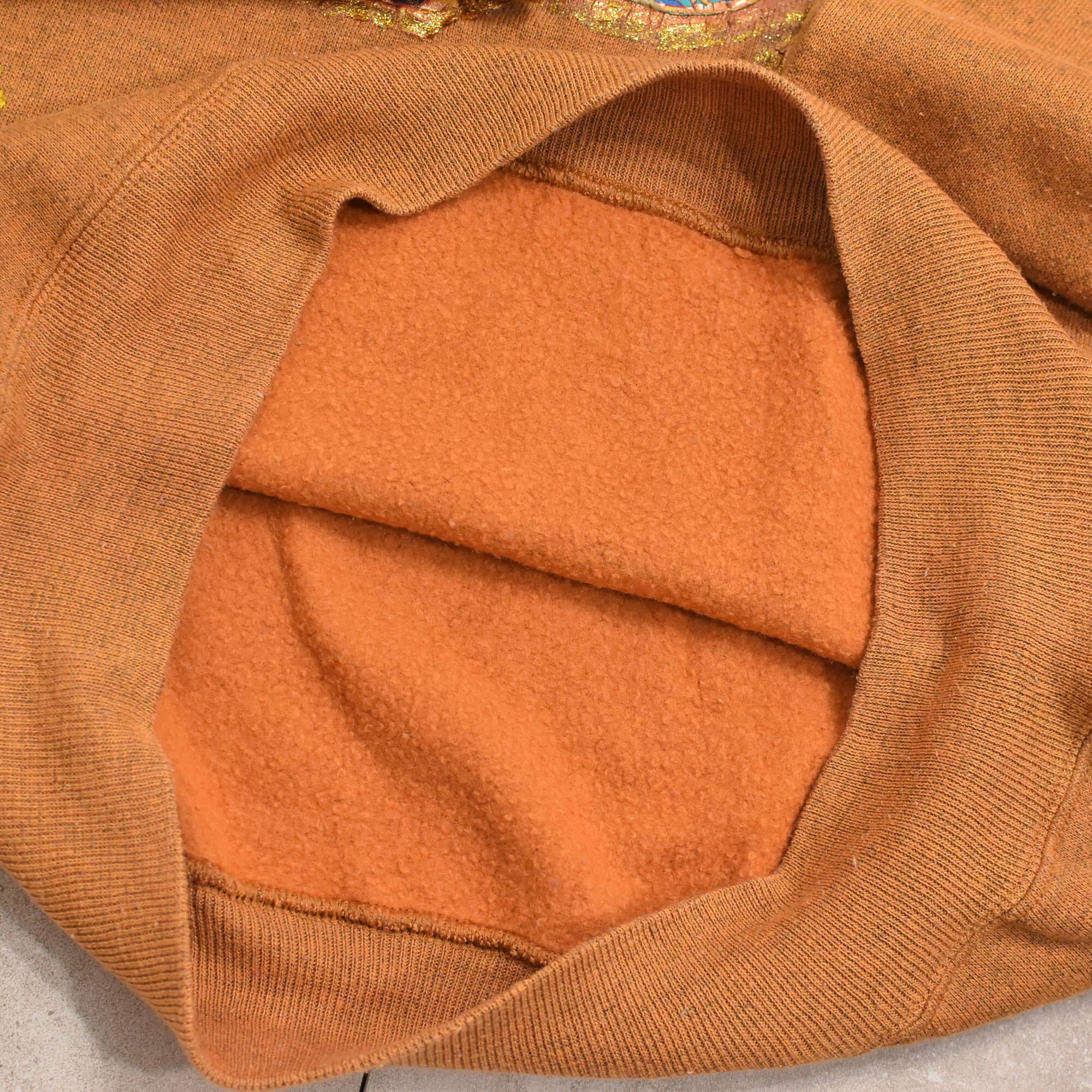 昭和の栄華　目無しHanes 70s sweatshirt 80～90s USA Hanes HerWay hand paint sweatshirt | 古着屋 grin days