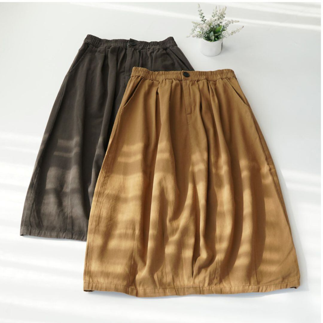 ゆったりワイドスカート K16449
