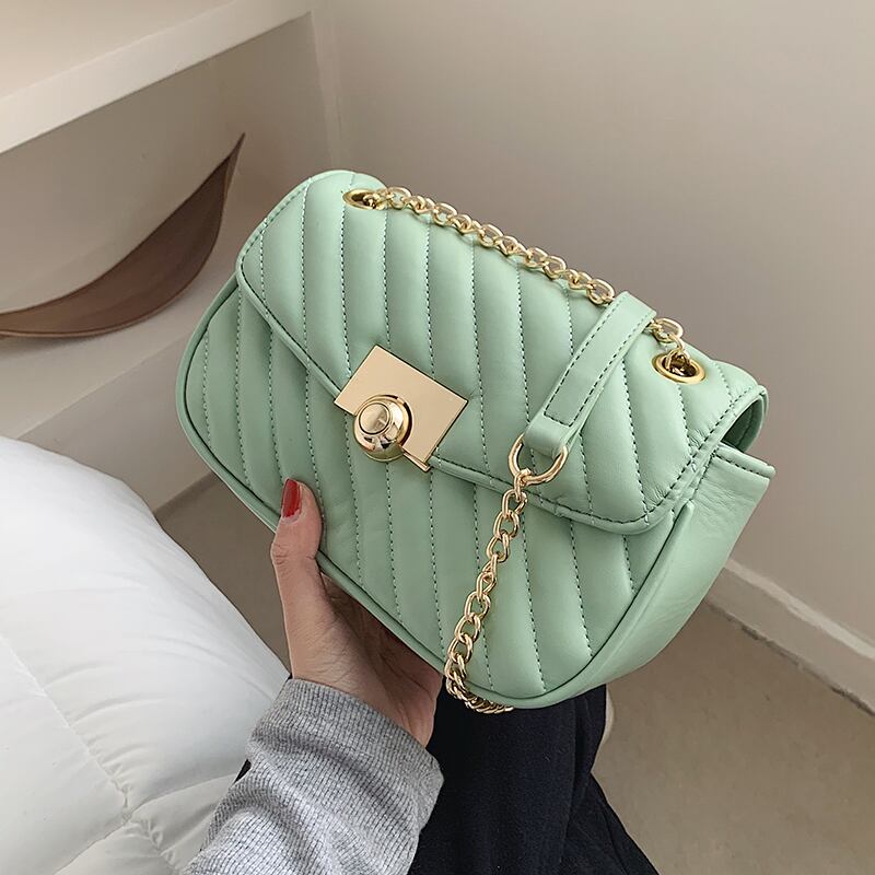 チェーン スクウェア メッセンジャーバッグ 手作りハンドバック9548258685