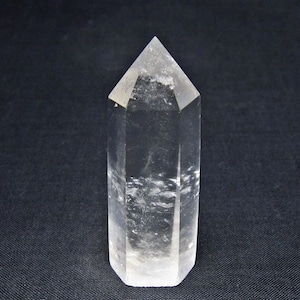 水晶 六角柱 ポイント 置物 一点物 142-11174