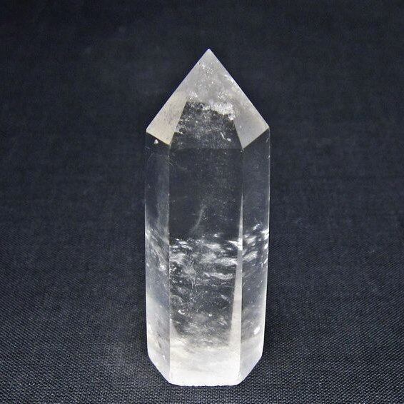 水晶 六角柱 ポイント 置物 一点物 142-11174