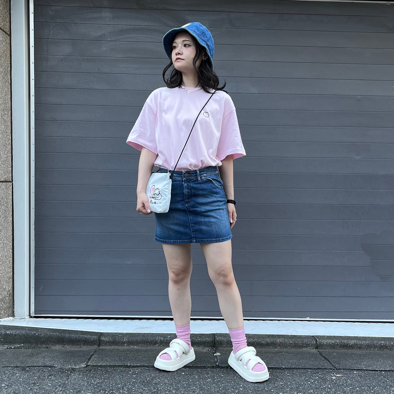 再販】No Nadenade No Life Tee/ピンク(MK-488) | もくもくちゃん公式