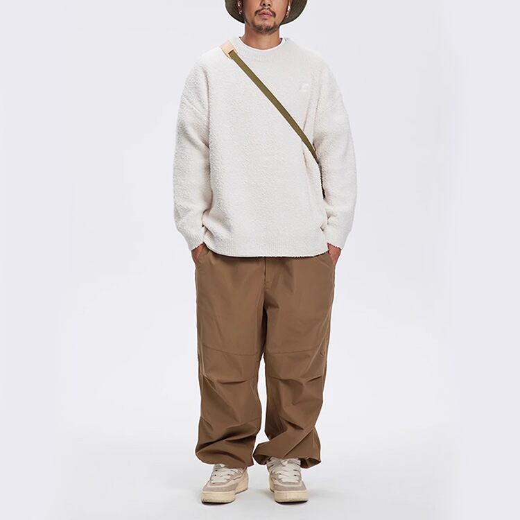 ★SINGLE-SIDED VELVET ROUND NECK SWEATER　　　A0834