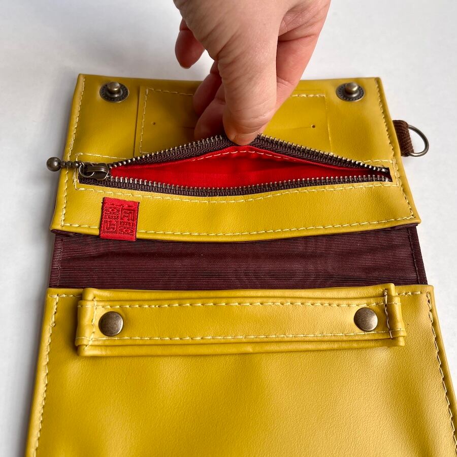 二つ折り - leather 革 [巻きタバコケース] YEL / ELITE | 惡匠SHOP