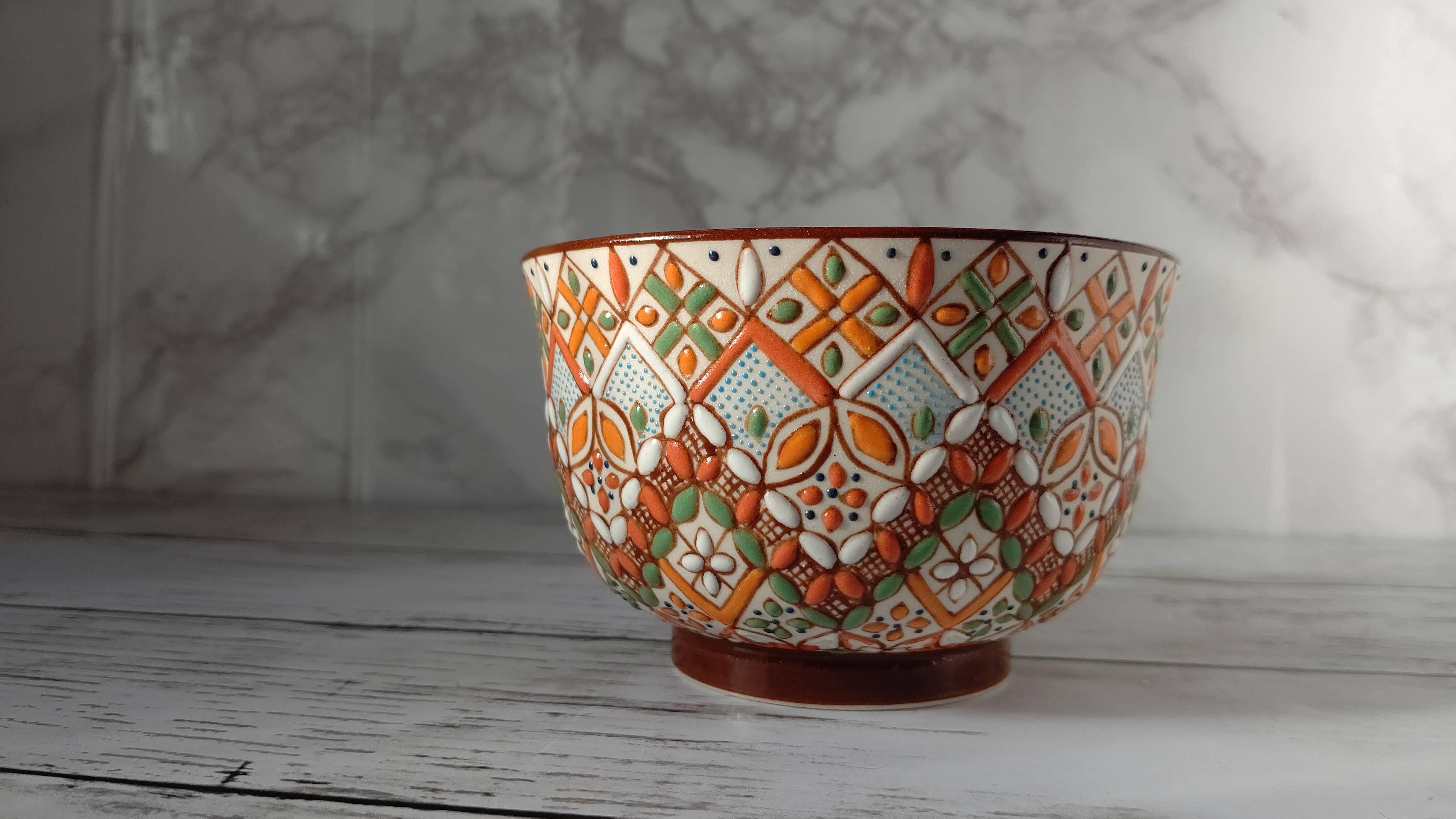 セルビン焼 お椀 高さ7.5cm×幅12cm | Hermanos KK メキシコ雑貨