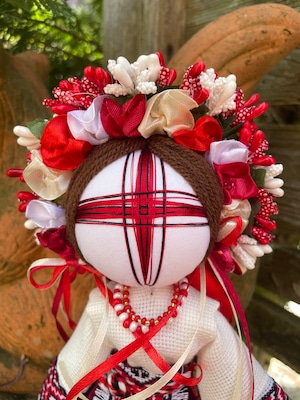 UA.Designer手作りモタンカ 25cm（ウクライナの御守り）