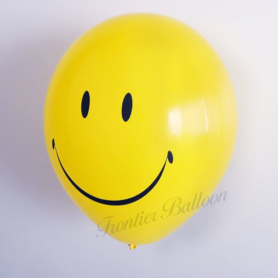 ニコちゃん ゴム風船 イエロー 風船 10個セット スマイルマーク バルーン 誕生日 パーティー イベント 飾り付け かわいい バルーンアート ぺたんこ配送 Fta190 幸せを運ぶ風船shopフロンティアバルーン