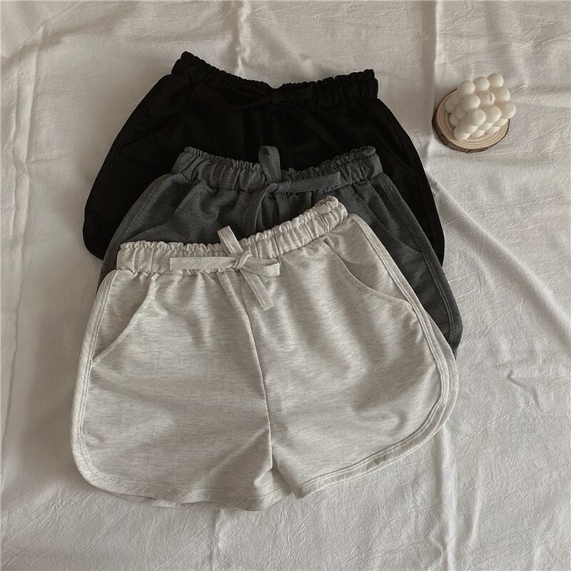 韓国ファッション 半袖スウェット ショートパンツ N2533 ショートパンツ 薄手 スウェットパンツ 韓国ファッション