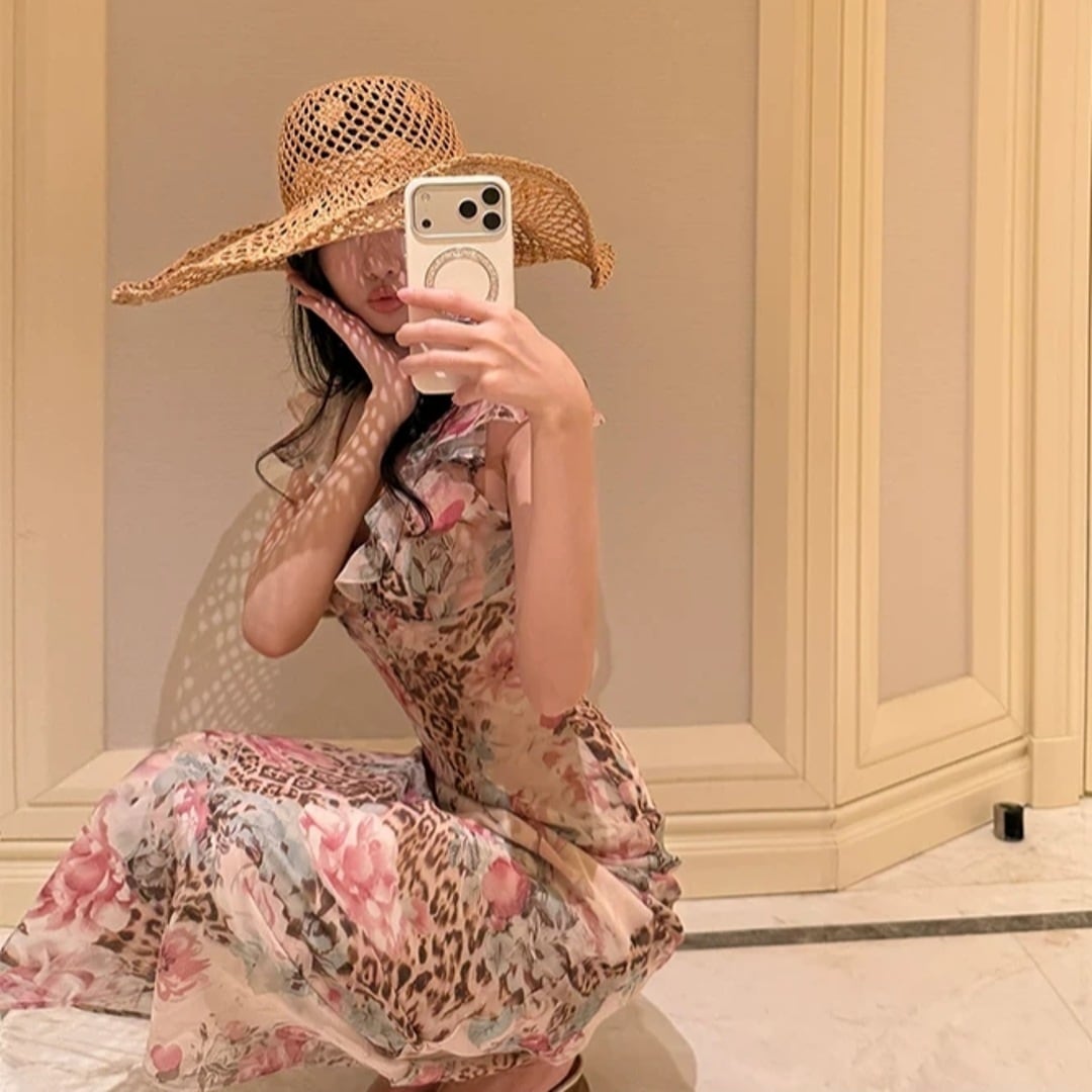 Floral chiffon dress 2606172