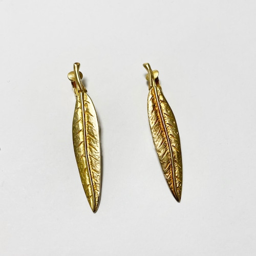 Vintage KJL Leaf Dangle Earrings