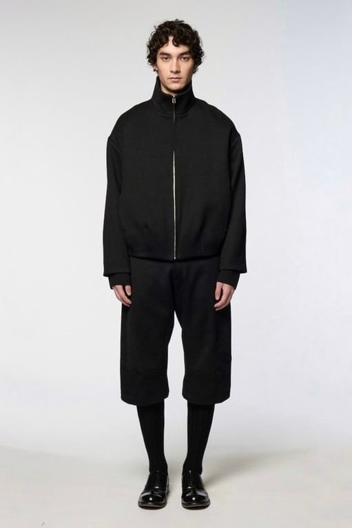Omar Afridi【STAND COLLAR BUD BLOUSON -BLACK-】 | lloomm