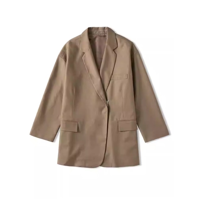 【ヒップ丈シングルボタンジャケット】P02125