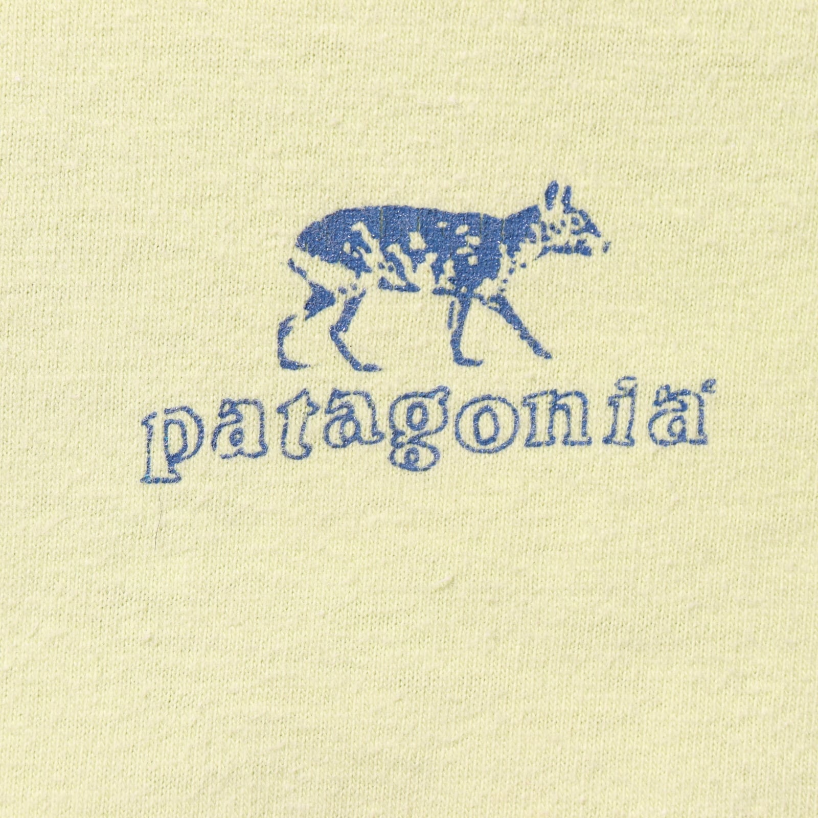 特価 XL 絶滅危惧種 90s patagonia Tシャツ パタゴニア 米国製 黄緑