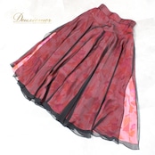 社交ダンス 衣装 スタンダード スカート レッスンウェア レディース 黒 ピンク系 ブラック系 BOUTIQUE MUGEN レース 練習着 透け感 フレアスカート ダンスウェア 楽器 ダンス練習 レディースファッション 柄入り ストレッチ素材 おしゃれ エレガント 日本製 透け感素材 軽やか レッスン用 スカート丈85cm ファスナー付き 丈感 好印象 コーディネート バッグ付き パーティー使用 上品 レディースダンス スカートスタイル