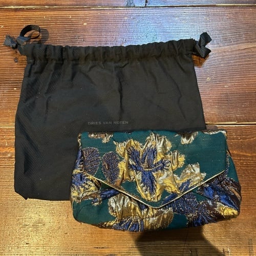 新品 DRIES VAN NOTEN タイガー転写プリント クラッチバッグ