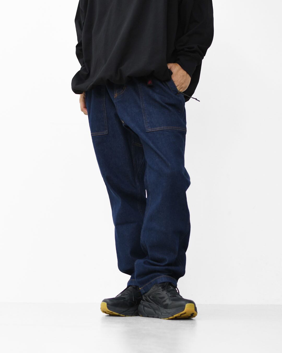 GRAMICCI[グラミチ] STRETCH DENIM LOOSE TAPERED RIDGE PANT [G5SU
