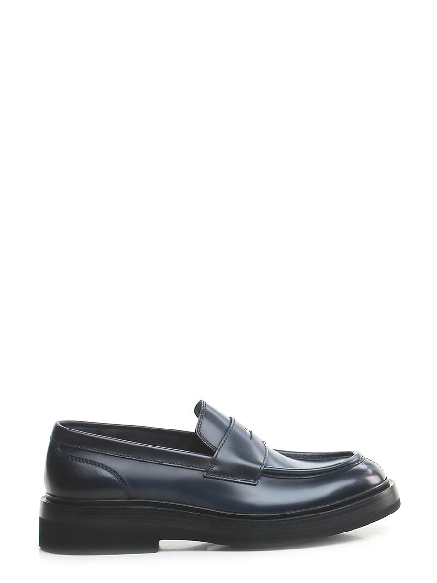 Santoni ローファー メンズ ネイビー MCAF18365 J